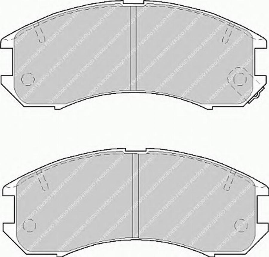 Ferodo FSL576 - Тормозные колодки, дисковые, комплект autosila-amz.com