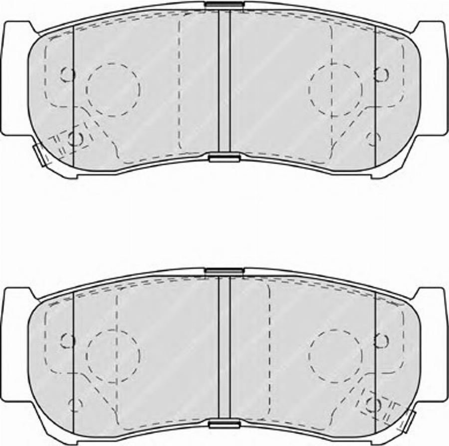 Ferodo FSL1910 - Тормозные колодки, дисковые, комплект autosila-amz.com