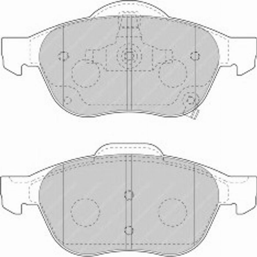 Ferodo FSL1447 - Тормозные колодки, дисковые, комплект autosila-amz.com