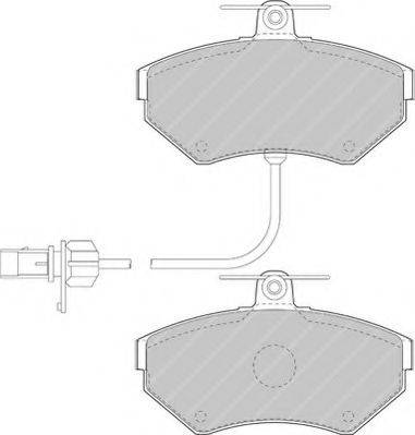 Ferodo FSL1451 - Колодки autosila-amz.com