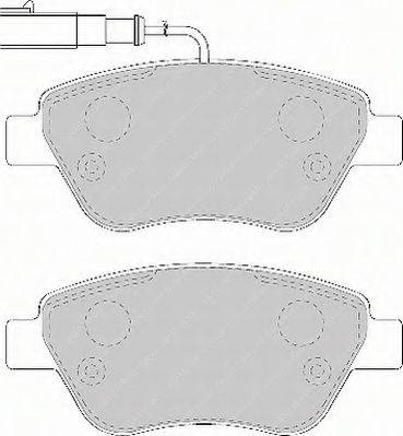 Ferodo FSL1466 - Тормозные колодки, дисковые, комплект autosila-amz.com