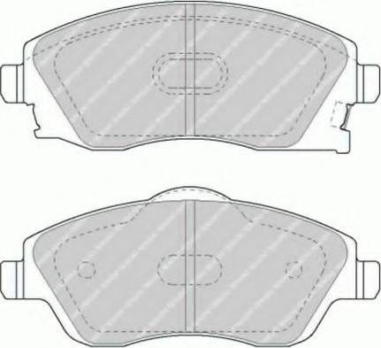 Ferodo FSL1424 - Тормозные колодки, дисковые, комплект autosila-amz.com