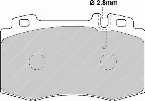 Ferodo FSL1426 - Тормозные колодки, дисковые, комплект autosila-amz.com