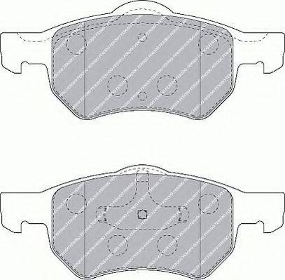 Ferodo FSL1474 - Тормозные колодки, дисковые, комплект autosila-amz.com