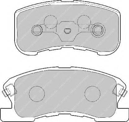 Ferodo FSL1501 - Тормозные колодки, дисковые, комплект autosila-amz.com