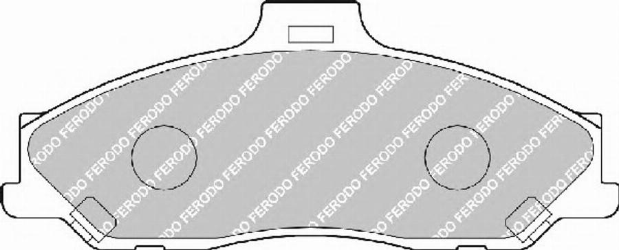 Ferodo FSL1527 - Тормозные колодки, дисковые, комплект autosila-amz.com