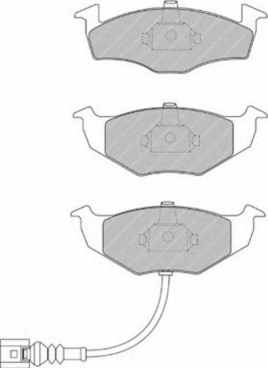 Ferodo FSL1634 - Тормозные колодки, дисковые, комплект autosila-amz.com