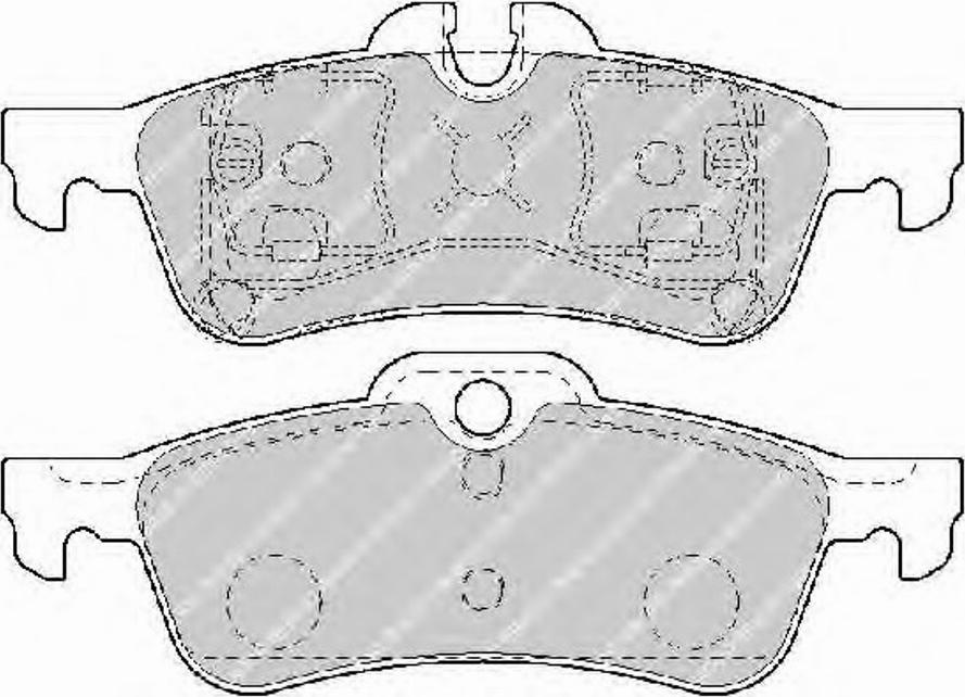 Ferodo FSL1676 - Тормозные колодки, дисковые, комплект autosila-amz.com