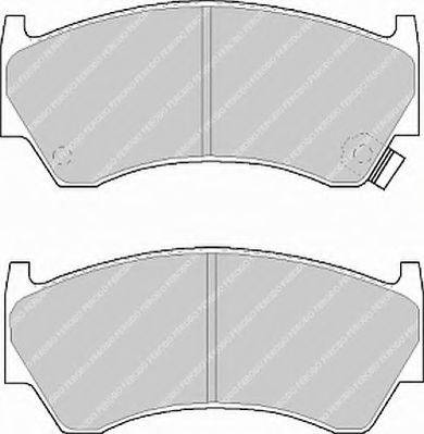 Ferodo FSL1091 - Тормозные колодки, дисковые, комплект autosila-amz.com