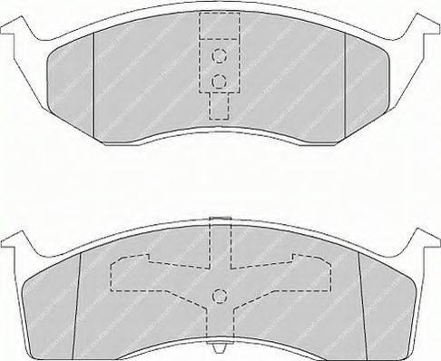 Ferodo FSL1098 - Тормозные колодки, дисковые, комплект autosila-amz.com