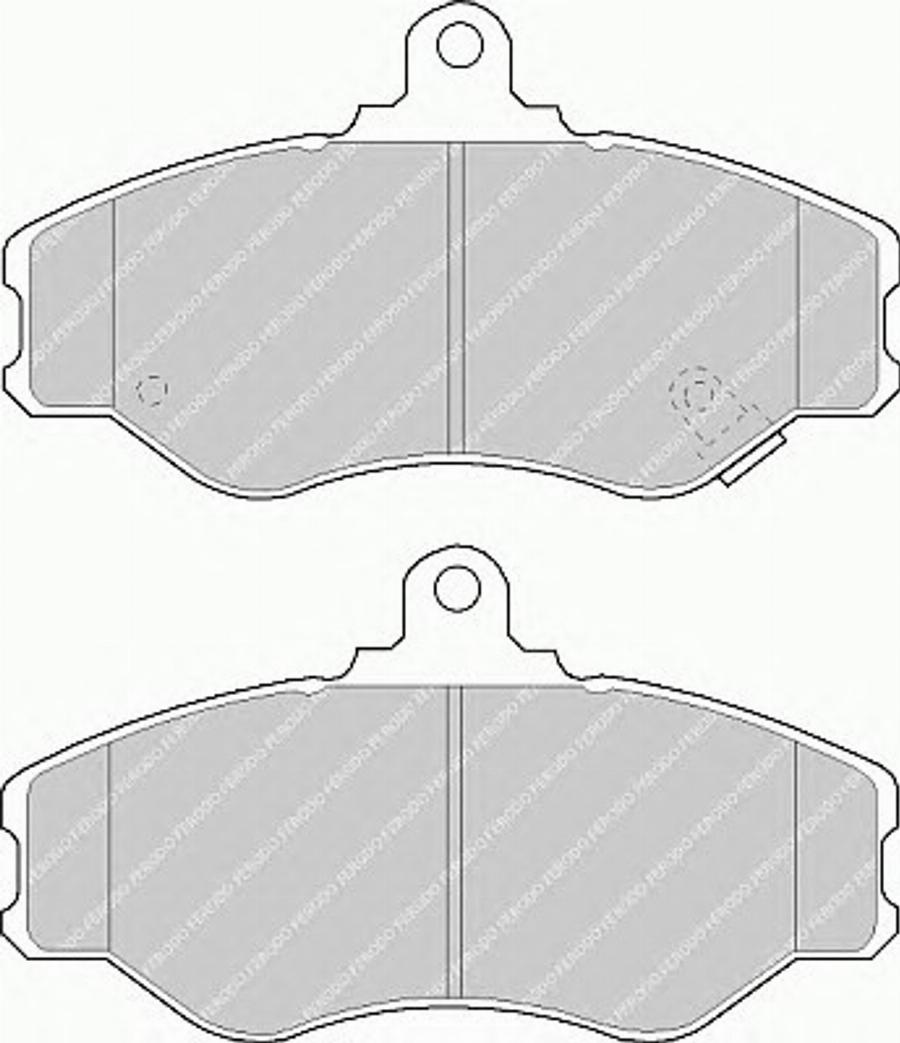 Ferodo FSL1014 - Тормозные колодки, дисковые, комплект autosila-amz.com