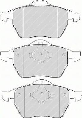 Ferodo FSL1167 - Тормозные колодки, дисковые, комплект autosila-amz.com