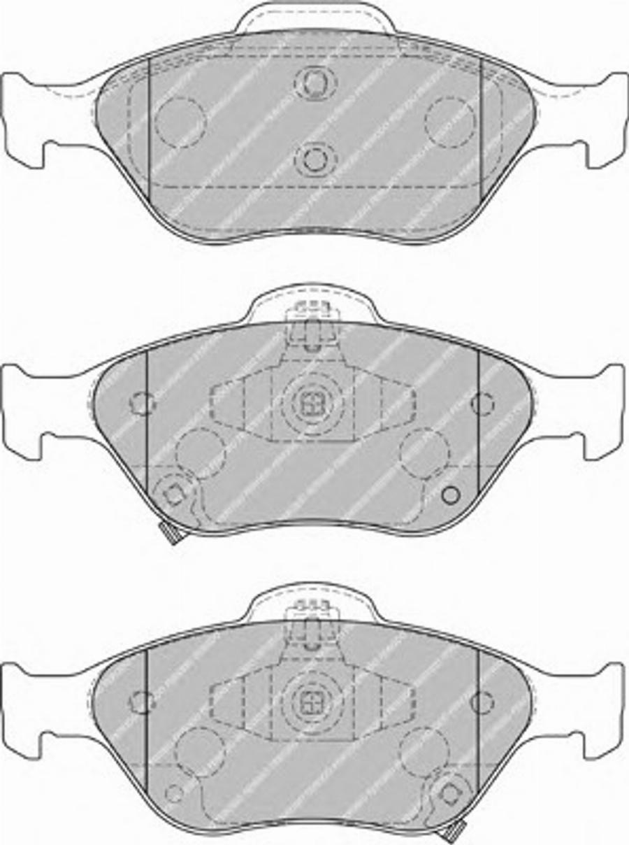 Ferodo FSL1890 - Тормозные колодки, дисковые, комплект autosila-amz.com