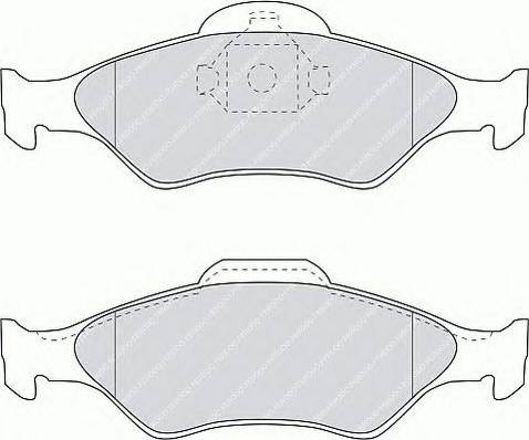 Ferodo FSL1393 - Тормозные колодки, дисковые, комплект autosila-amz.com