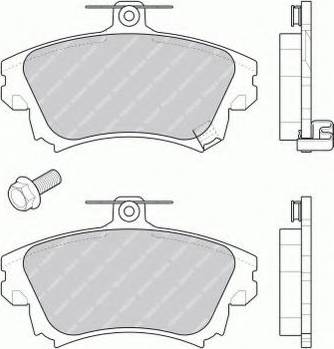 Ferodo FSL1384 - Тормозные колодки, дисковые, комплект autosila-amz.com