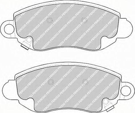 Ferodo FSL1381 - Тормозные колодки, дисковые, комплект autosila-amz.com