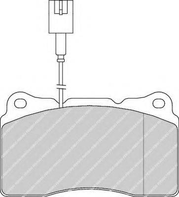 Ferodo FSL1334 - Тормозные колодки, дисковые, комплект autosila-amz.com