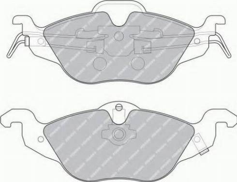 Ferodo FSL1293 - Тормозные колодки, дисковые, комплект autosila-amz.com