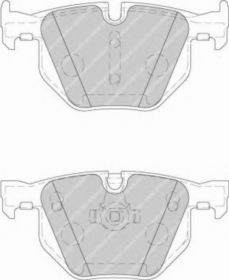 Ferodo FSL1748 - Тормозные колодки, дисковые, комплект autosila-amz.com