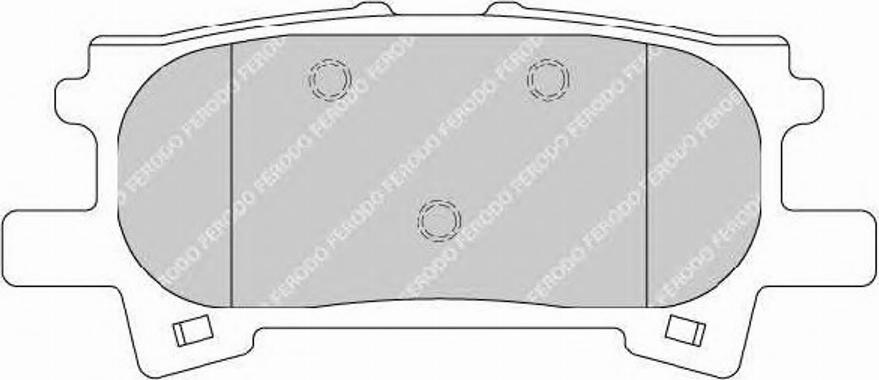 Ferodo FSL1731 - Тормозные колодки, дисковые, комплект autosila-amz.com