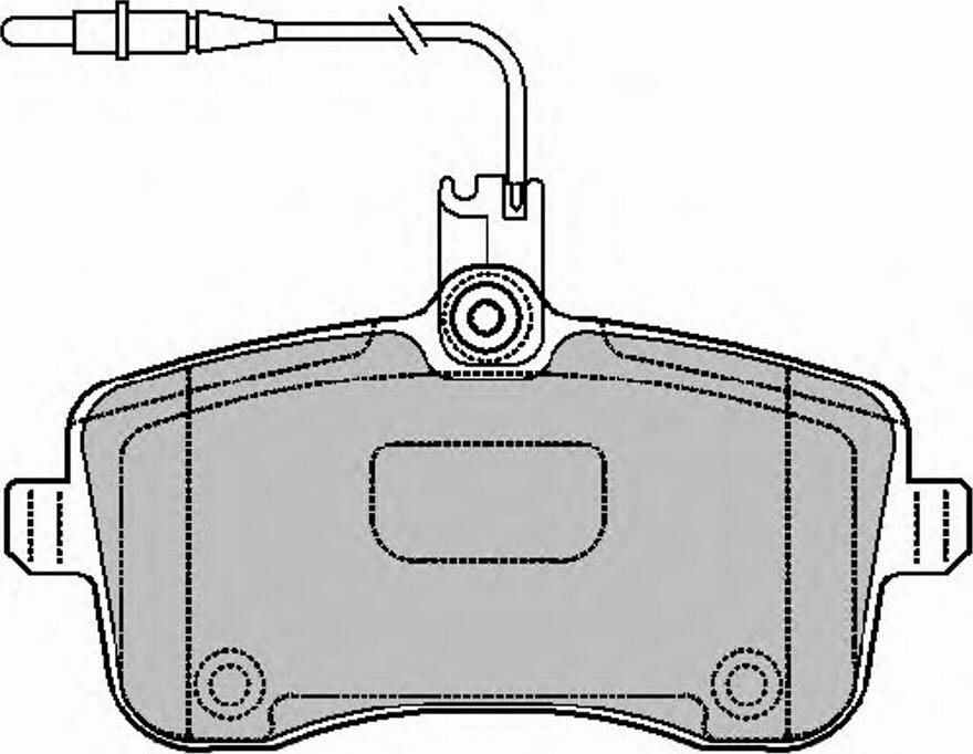 Ferodo FSL1725 - Тормозные колодки, дисковые, комплект autosila-amz.com