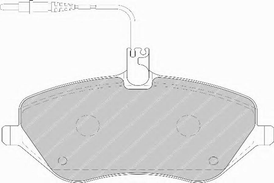 Ferodo FSL1726 - Тормозные колодки, дисковые, комплект autosila-amz.com