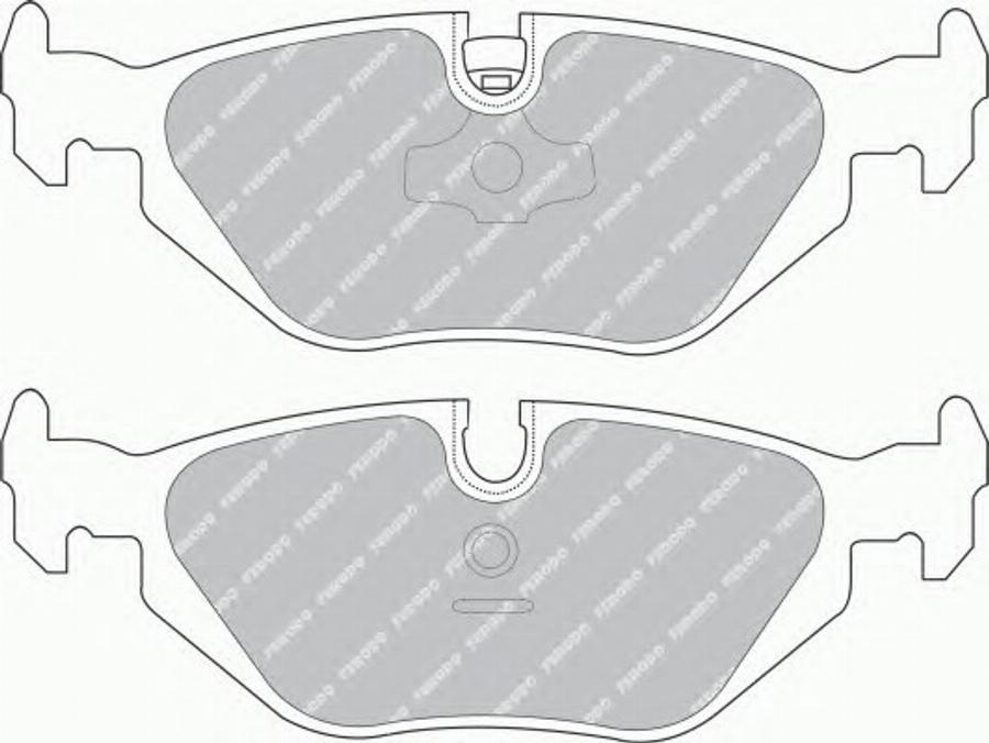 Ferodo FSL850 - Тормозные колодки, дисковые, комплект autosila-amz.com