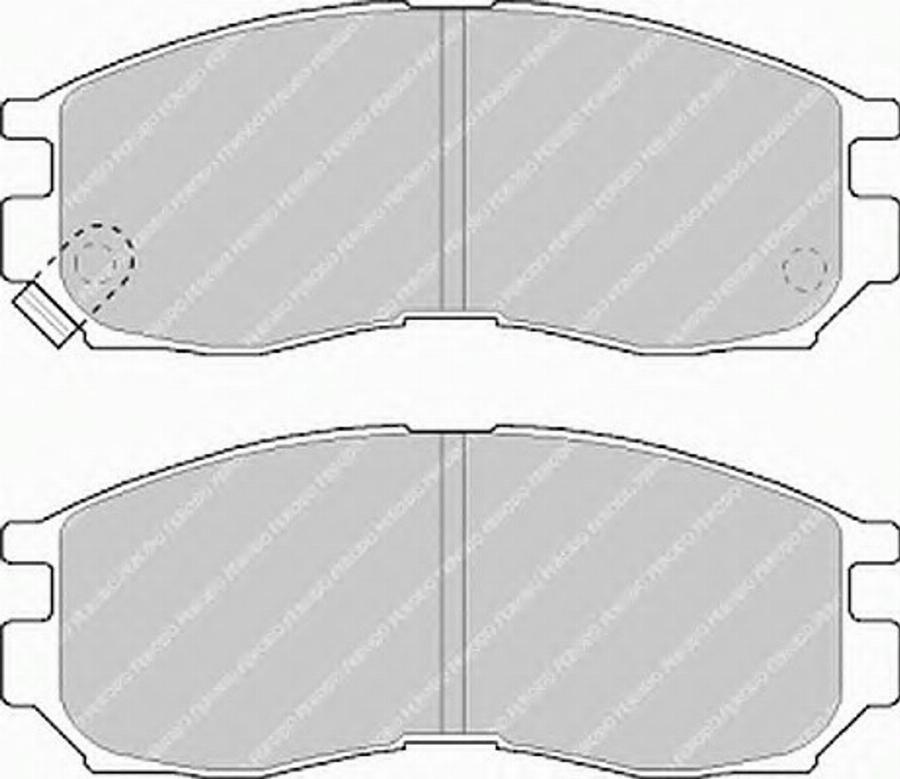 Ferodo FSL764 - Тормозные колодки, дисковые, комплект autosila-amz.com