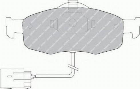 Ferodo FSL766 - Тормозные колодки, дисковые, комплект autosila-amz.com