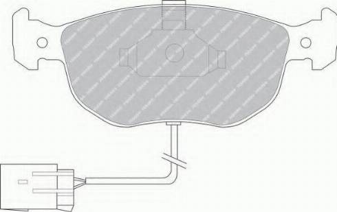 Ferodo FSL767 - Тормозные колодки, дисковые, комплект autosila-amz.com