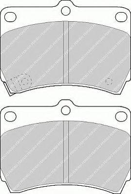 Ferodo FSL715 - Тормозные колодки, дисковые, комплект autosila-amz.com