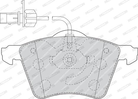 Ferodo FVR1484 - Тормозные колодки, дисковые, комплект autosila-amz.com