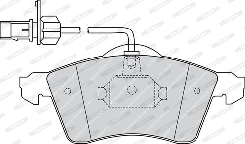 Ferodo FVR1518 - Тормозные колодки, дисковые, комплект autosila-amz.com