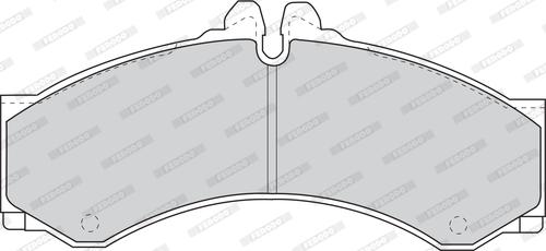 Ferodo FVR1043 - Тормозные колодки, дисковые, комплект autosila-amz.com