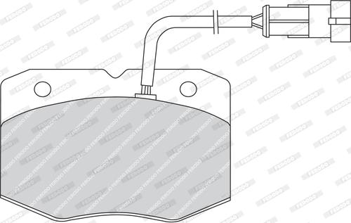 Ferodo FVR1352 - Тормозные колодки, дисковые, комплект autosila-amz.com