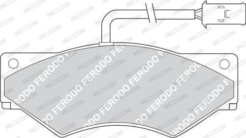 Ferodo FVR852 - Тормозные колодки, дисковые, комплект autosila-amz.com