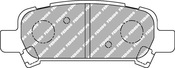 Ferodo Racing FCP1333H - Тормозные колодки, дисковые, комплект autosila-amz.com