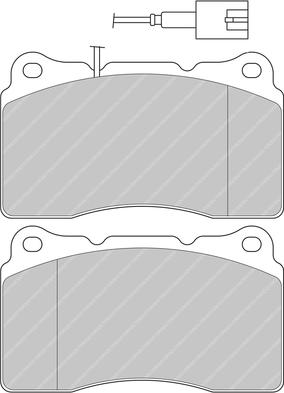 Ferodo Racing FDS1334 - Тормозные колодки, дисковые, комплект autosila-amz.com