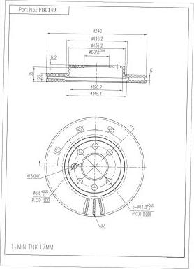 FI.BA FBD149 - Тормозной диск autosila-amz.com