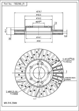 FI.BA FBD296L/H - Тормозной диск autosila-amz.com