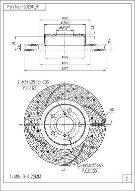 FI.BA FBD291L/H - Тормозной диск autosila-amz.com