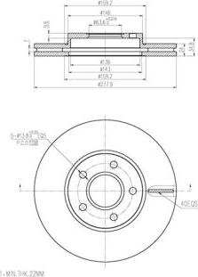 FI.BA FBD273 - Тормозной диск autosila-amz.com