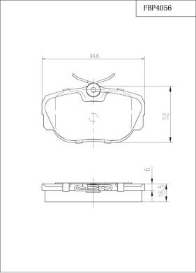 FI.BA FBP4056 - Тормозные колодки, дисковые, комплект autosila-amz.com