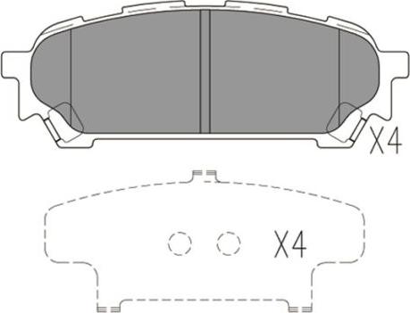 FI.BA FBP4191 - Тормозные колодки, дисковые, комплект autosila-amz.com