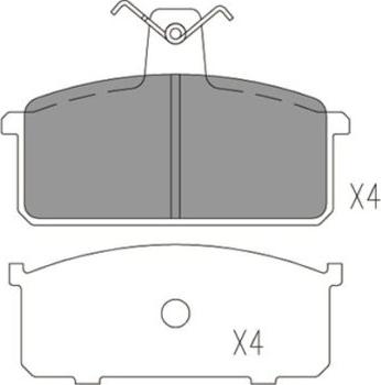 FI.BA FBP4167 - Тормозные колодки, дисковые, комплект autosila-amz.com