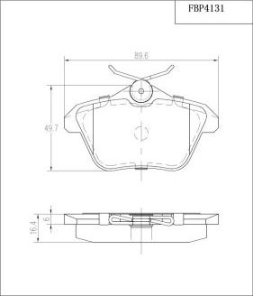 FI.BA FBP4131 - Тормозные колодки, дисковые, комплект autosila-amz.com