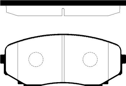 CAR PNT8022 - Тормозные колодки, дисковые, комплект autosila-amz.com