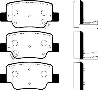 DJ Parts BP2148 - Тормозные колодки, дисковые, комплект autosila-amz.com