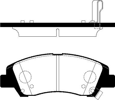 Allied Nippon ADB32230 - Тормозные колодки, дисковые, комплект autosila-amz.com