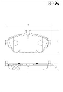 FI.BA FBP4267 - Тормозные колодки, дисковые, комплект autosila-amz.com